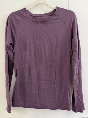 Athleta Momentum Seamless Long Sleeve Top - Dark Sky Violet - Medium